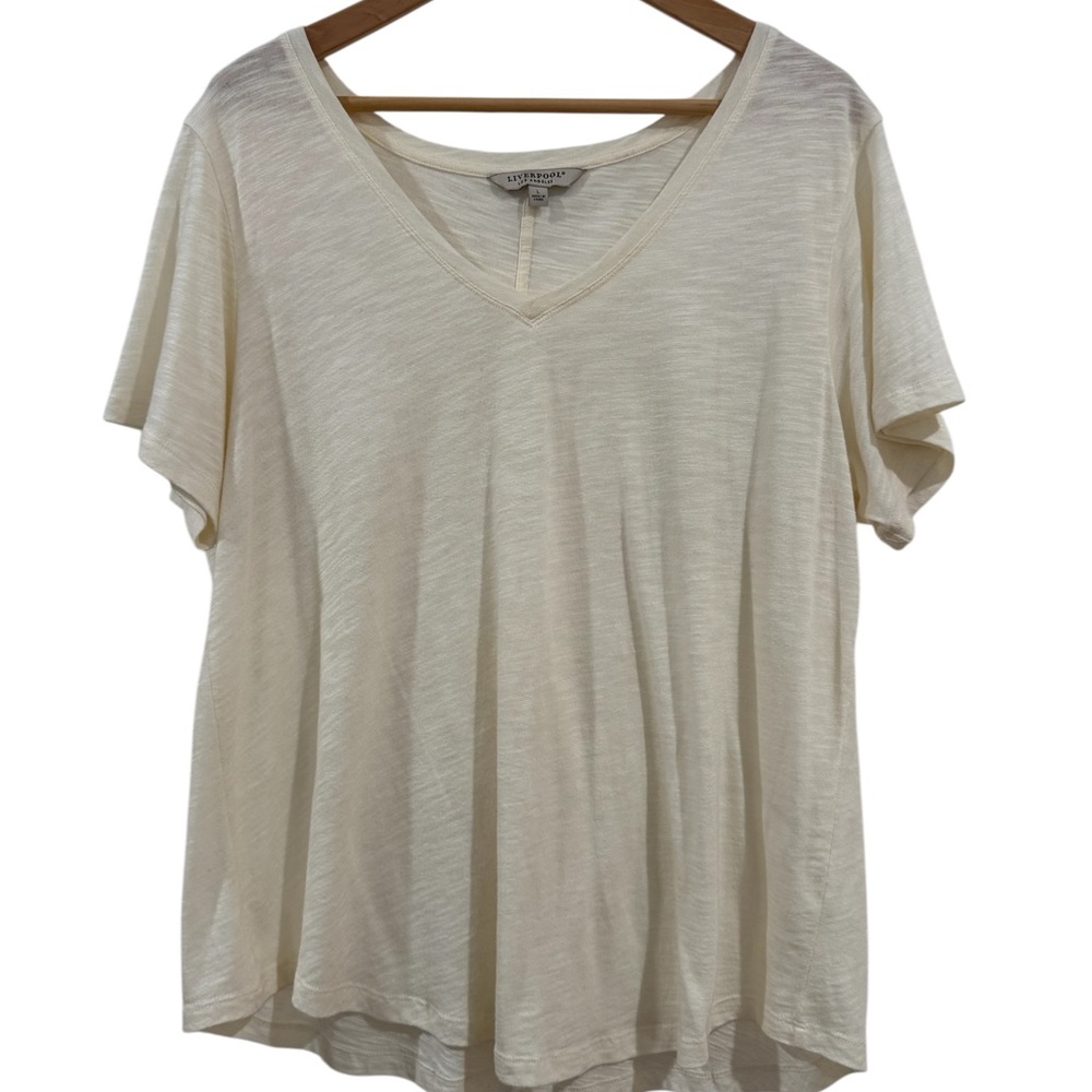 Liverpool Tan Cream Relaxed Short Sleeve T-Shirt